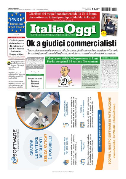 Italia oggi : quotidiano di economia finanza e politica